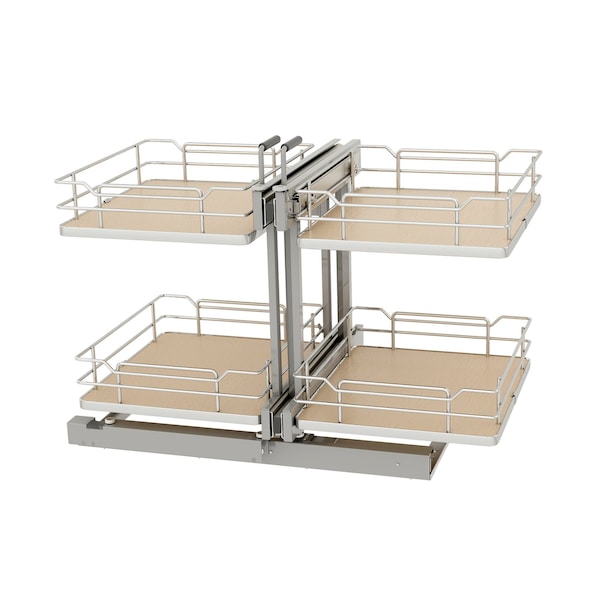 Rev-A-Shelf Steel, Light Brown, 32.62 in W, 23.66 in H, 20.4 in L, Light Brown 53PSPE-18SC-MP - main